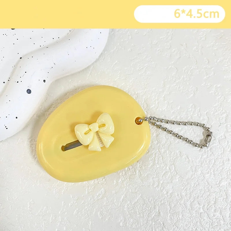 Mini Cute Yellow Bow Art Utility Knife Paper Knife Retractable Knife for Unpacking Express Packages Stationery Gift