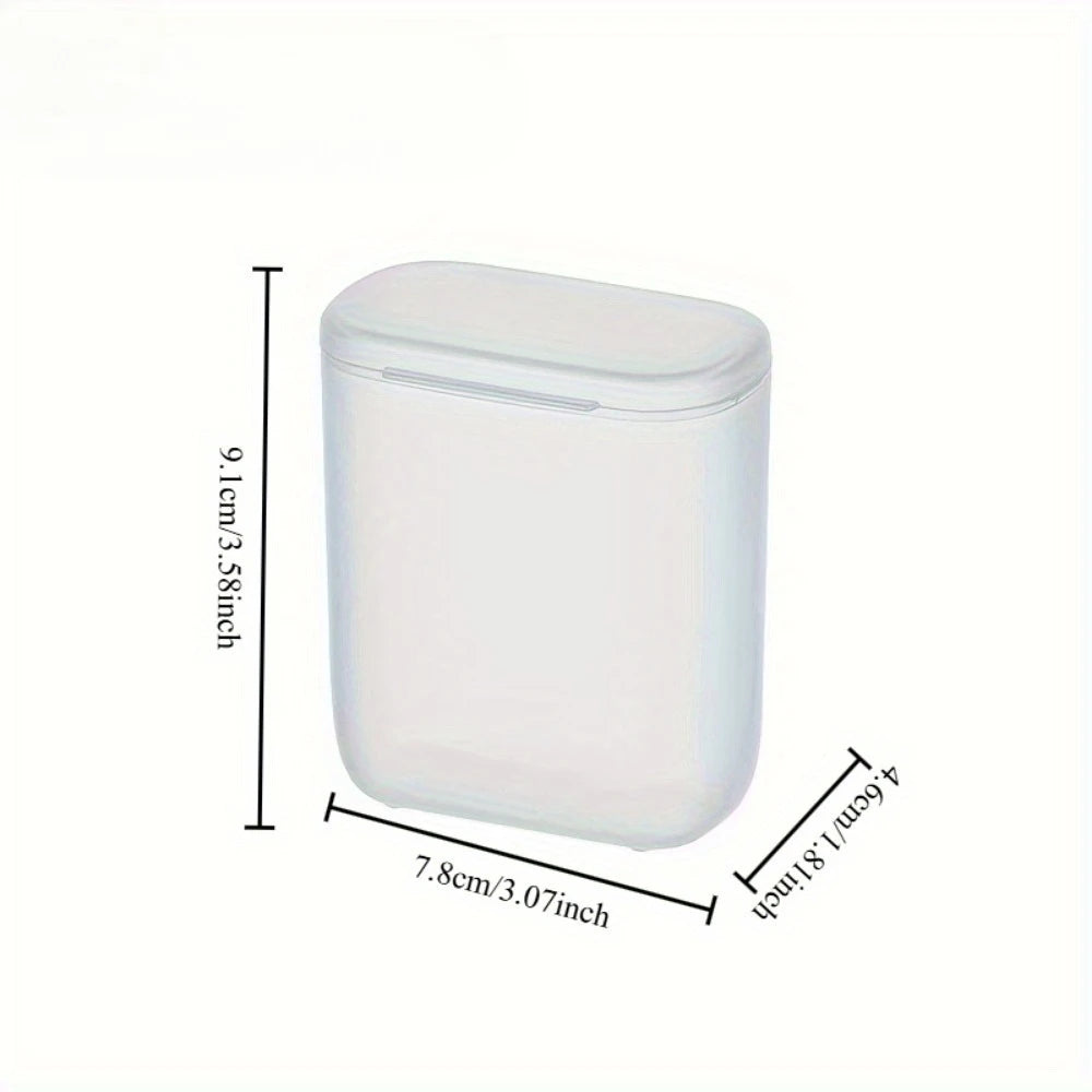 Portable Organizer Box with Lid - Transparent Front Window, Stackable Storage Case for Chargers, Headphones, Coins, Desk, Travel