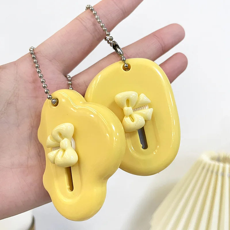 Mini Cute Yellow Bow Art Utility Knife Paper Knife Retractable Knife for Unpacking Express Packages Stationery Gift