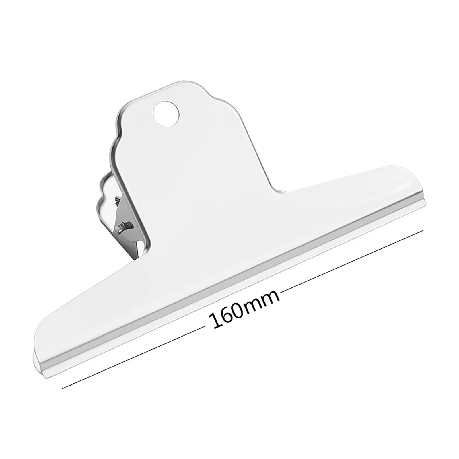 Large Clips 6.3 Inch Metal Binder Paper Clip Silver Metal File Money Binder Clamps Clip Stainless Steel Bull Paper Clips