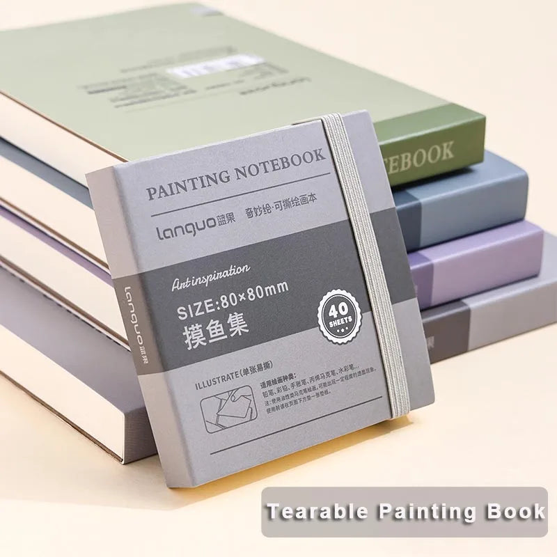 40 Sheets Tearable Painting Notebook Creative Thick Blank Drawing Book Multiple Specifications Sketching Book Art Supplies New