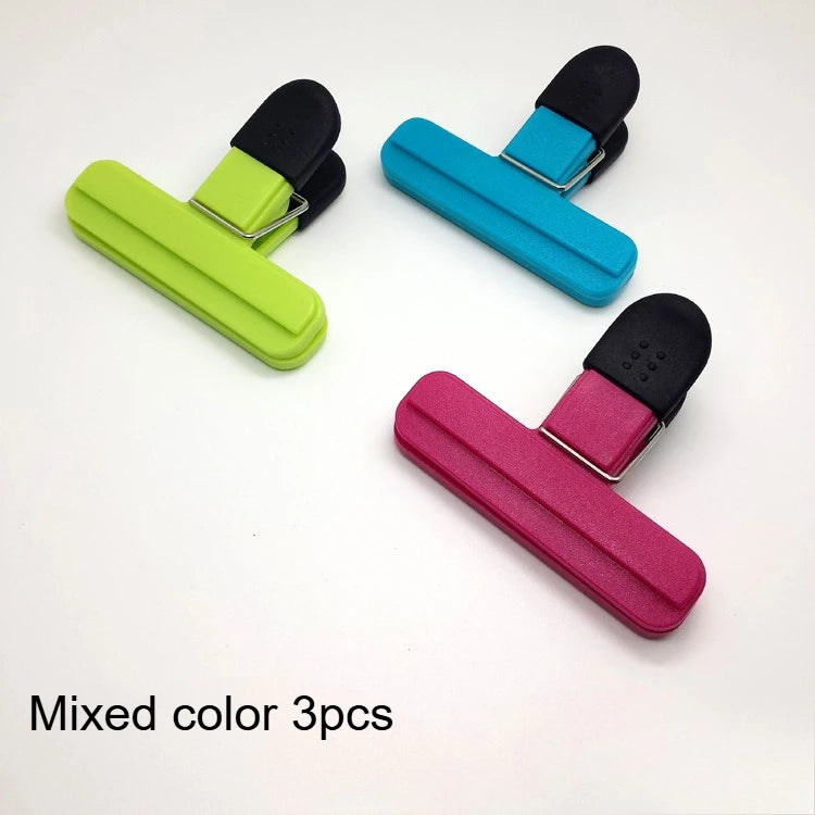 3/6pcs Food Bag Clips - Heavy Duty Sealers for Snacks, Coffee, etc.,Assorted Colors,Kitchen Storage Essentials, Potato Chip Bags